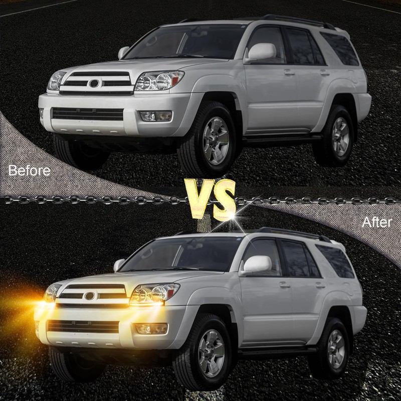 BINQIGOO LED Daytime Running Light Compatible with Toyota 4Runner 2003-2005