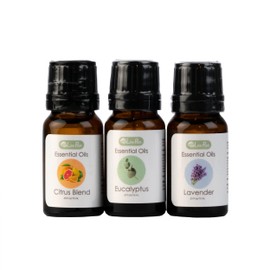 LivePure Essential Oils Variety 3 Pack - Eucalyptus, Citrus Blend, Lavender, 10ml