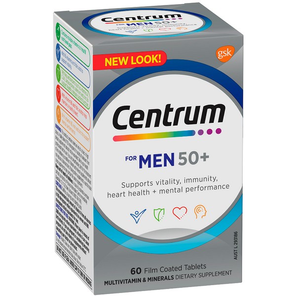 Centrum for Men 50+ Tablets 60