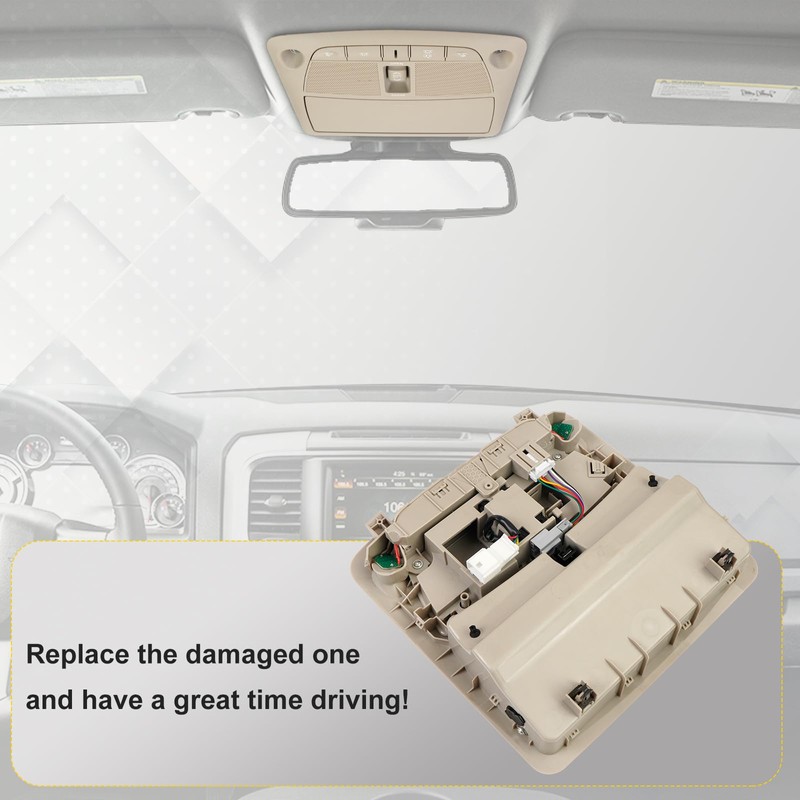 Donpida Overhead Map Lamp Console Reading Lights with Sunroof Switch