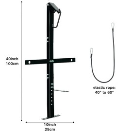 1 Place Heavy-Duty Backpack Leaf Blower Rack for Trailers, Adjustable Leaf Blower Storage Holder for Open and Enclosed Lawn Landscape Trailer Truck, suitable for 22''-26'' Blowers(1 Place, Pack 1)