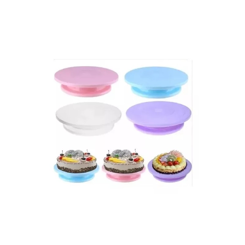 ML Base Giratoria Decoración Pasteles + Base Mini Galletas
