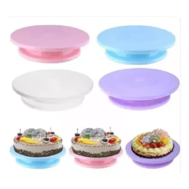ML Base Giratoria Decoración Pasteles + Base Mini Galletas