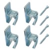 YUEBM Box Rail Hanger Bracket, Heavy Duty Exterior Barn Door