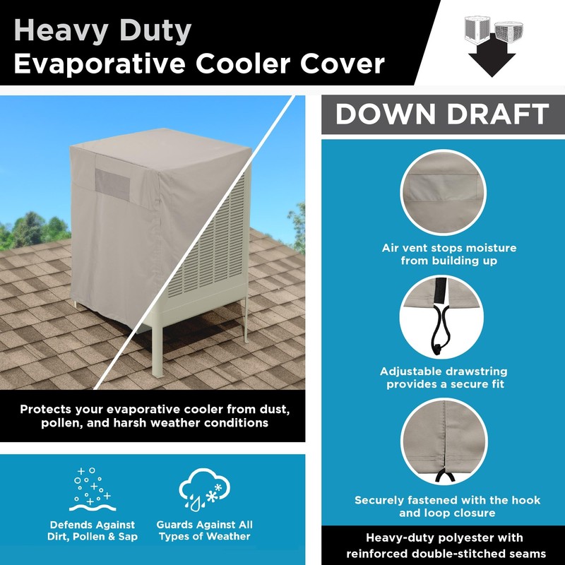 Heavy-Duty Downdraft Evaporative Cooler Cover (34 in. x 34 in.