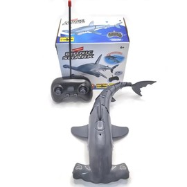 Ouhgnoh Remote Control Diving Shark Toys, Simulation RC Shark, Summer Water Toys for Swimming Pool & Bath, Ideal Gifts for 6+ Year Old Kids Boys(Gray)
