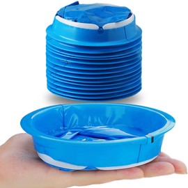 14 Pack Disposable Vomit Bags (Thick), Barf Bags 1000ML Blue, Morning Sickness Bag Hospital Grade Leaking Resistant by Valchoose