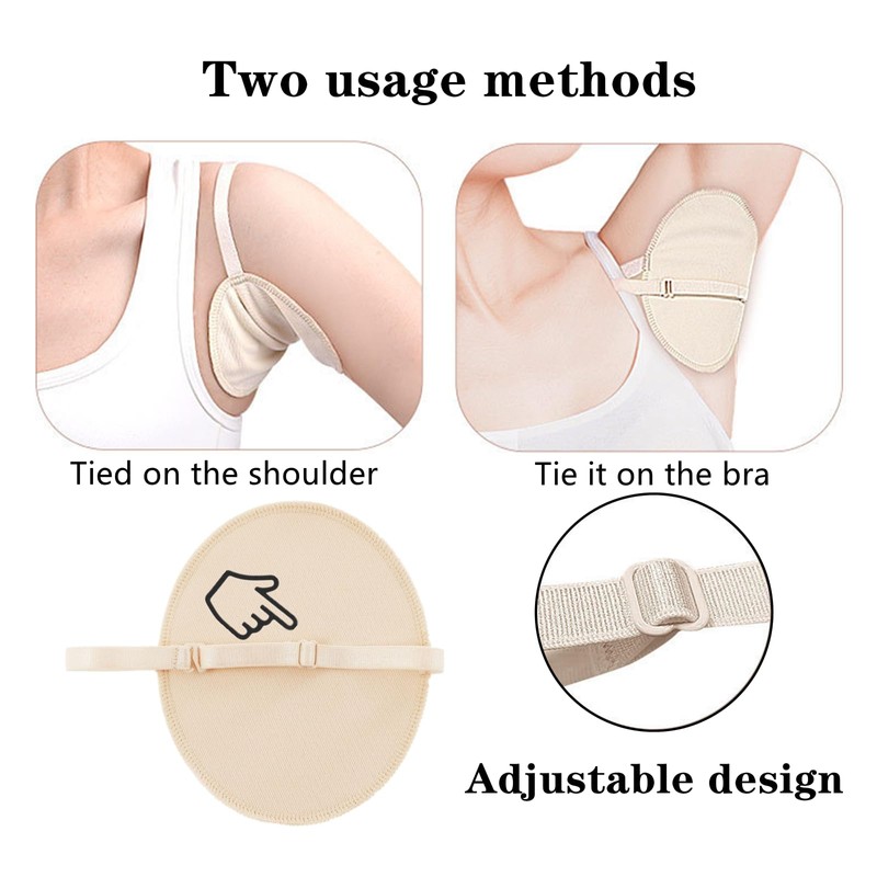 FJYXCHENXM 2 Pair Underarm Sweat Pads Universal Armpit Sweat Pads