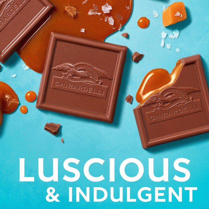 Ghirardelli Milk Chocolate With Sea Salt Caramel, 5.3 Oz