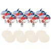 8Pcs Apple Shape PunchFree Hook WallMounted Sticking Hook Kitchen Bathroom