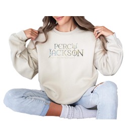 Percy Jackson and The Olympians Sweatshirt for Women Men (Small, Sand)