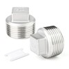 ERGAOBOY 2 Pcs 3/8" BSP Male Outer Square Thread Socket