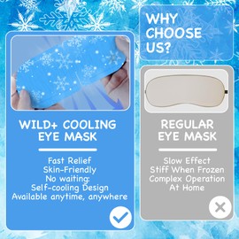 Leogony 20 PCS Cooling Eye Mask, Disposable Cold Compress for Soothing Eye Fatigue