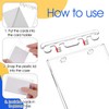 DOPENSPI 4PCS Permanent Locking ID Badge Holder, Horizontal ID Badge