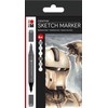Marabu Sketch Marker Graphix Set of 6 Alpha Robot, Japanese