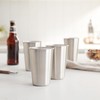 True Stainless Steel Pint Glasses for Beer, Iced Coffee, Water,