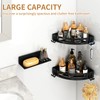 JUYSON Shower Caddy Corner Shelves for Inside Shower No Drilling,