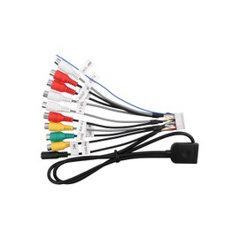 20Pin Android Car Stereo RCA Wiring Harness Adapter with 4G Sim Card Slot(no Sim Card) Mic Audio Input/Output Cable Wire Adapter Compatible for Aftermarket Android Radio with 16pin Power