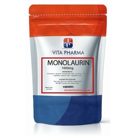 VITA PHARMA Monolaurin 1000mg 60 Capsules | Immune Support | Digestive Health Support | Daily Wellness Support