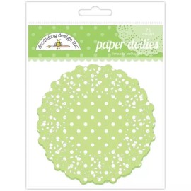 Doodlebug Scrapbooking Crafts Party Supplies Doodlebug Paper Doilies Limeade PolkaDot Lime