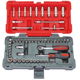 KS Tools 922.0654 – Complete Tool Box in Maintenance Box 1/4 Inch – Set of Sockets and Bits – Mechanical Tools from Our Ultimate Range with Ratchet Wrench – 54 Pieces