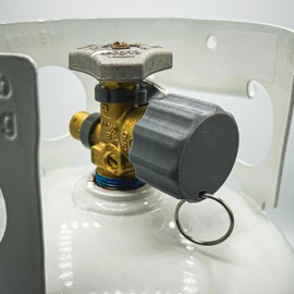 Propane Tank Cap -Threaded Valve Cover for RV, BBQ, Camping, Overland - USA (Two Caps) Compatible with Standard Valves