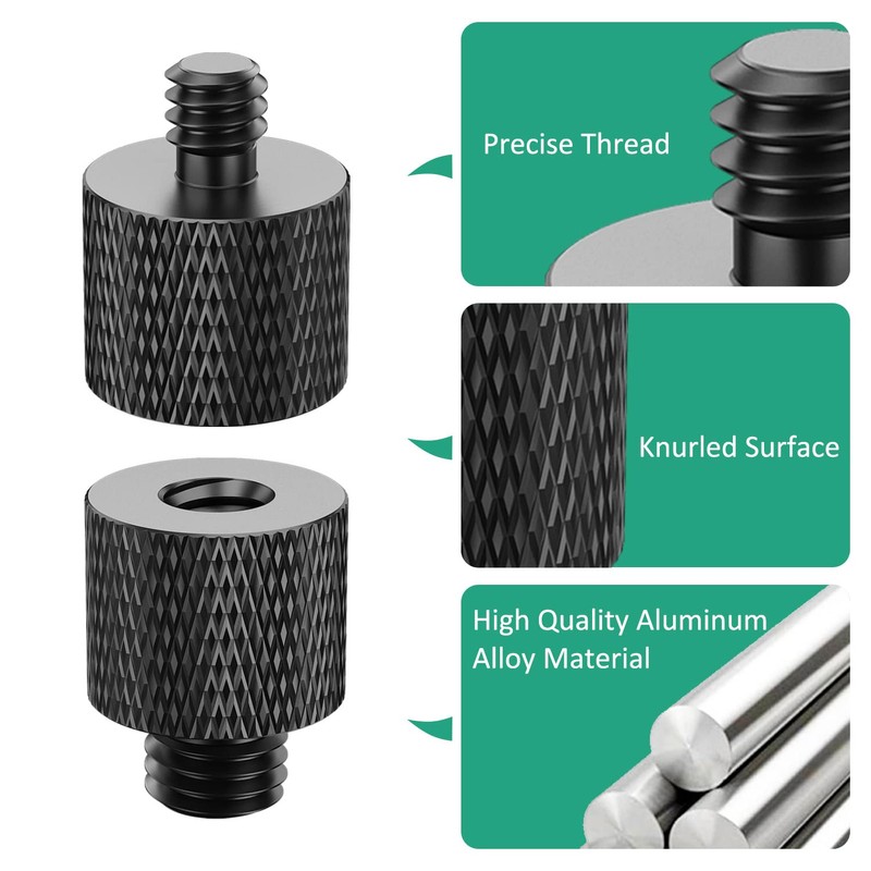 Rigych Screw Adapter 3/8" to 1/4" and 1/4" to 3/8"