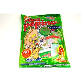 Alteno Super Rico Pepino paleta (cucumber lollipop with chilli) 40-pcs