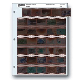 Archival Storage Sheets 35-7B25 for 35mm Film Negatives 7 Strips 25 Pack