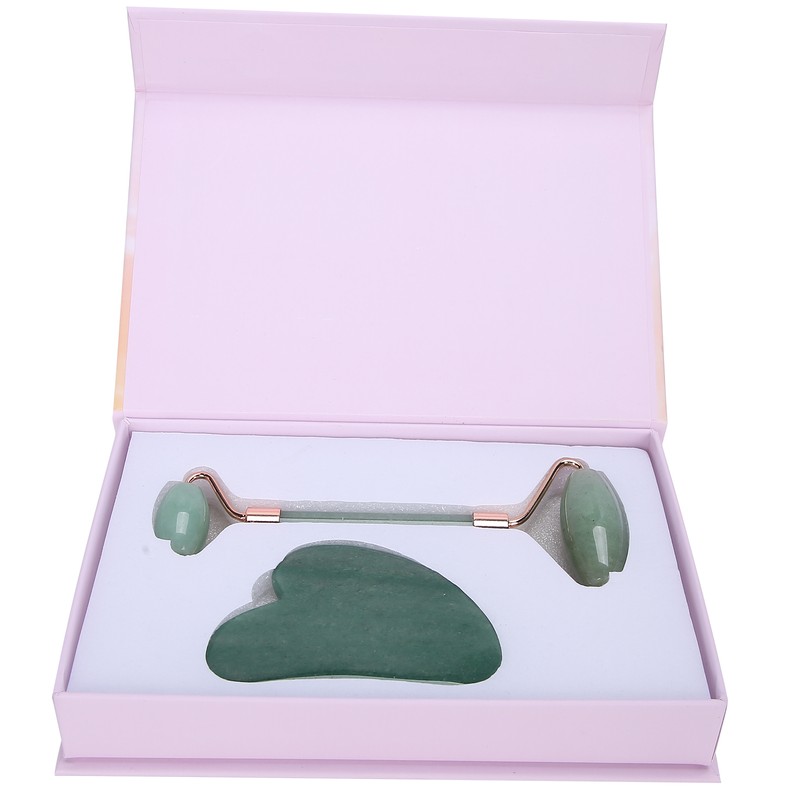 Portable Roller Massager with Heart Shaped Scraping Board Body Massage