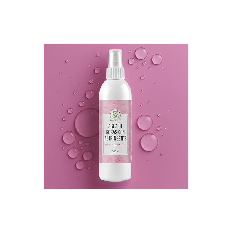 Productos Mart Mexico Agua De Rosas Con Astringente Hidratante Facial