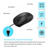 SUNYIWJIE 10 PCS Black Wired Computer Mouse Bulk USB 1000