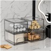 ZHIAI 4 Pack Clear Stackable Storage Drawer, Acrylic Drawer, Cosmetic