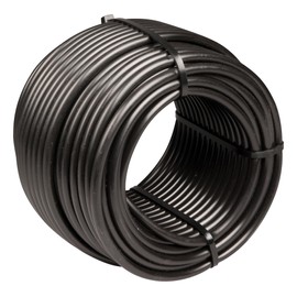 Rain Bird T22-100S Drip Irrigation 1/4" Blank Distribution Tubing, 100' Roll, Black