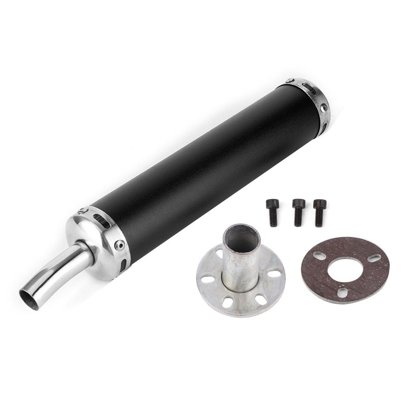 Stainless Steel Exhaust Muffler Silencer 20mm/0.8in Modified Parts for 2