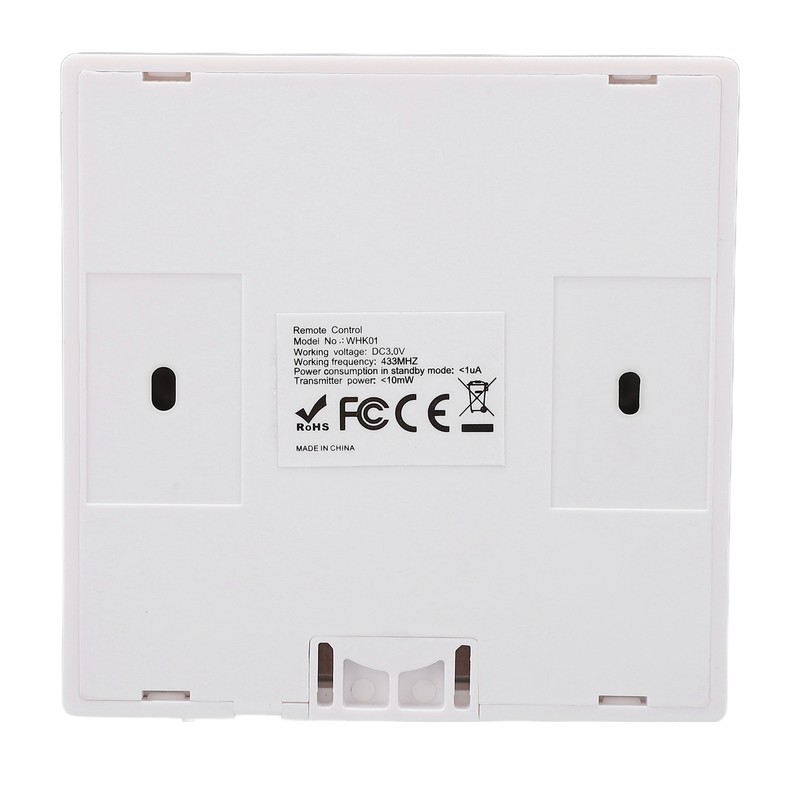 Smart Wall Touch Switch 433MHz Tempered Glass Panel Wiring Free