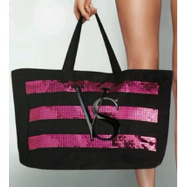 Victoria Secret NEW! 2014 Victoria's Secret Bling Sequin Tote bag Black Friday Limited Edition