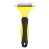 Pet Dematting Comb Stainless Steel Effective Ergonomic Pet Deshedding Tool
