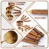 AGIgear Premium Measuring Cups and Spoons Set with Wood Handle