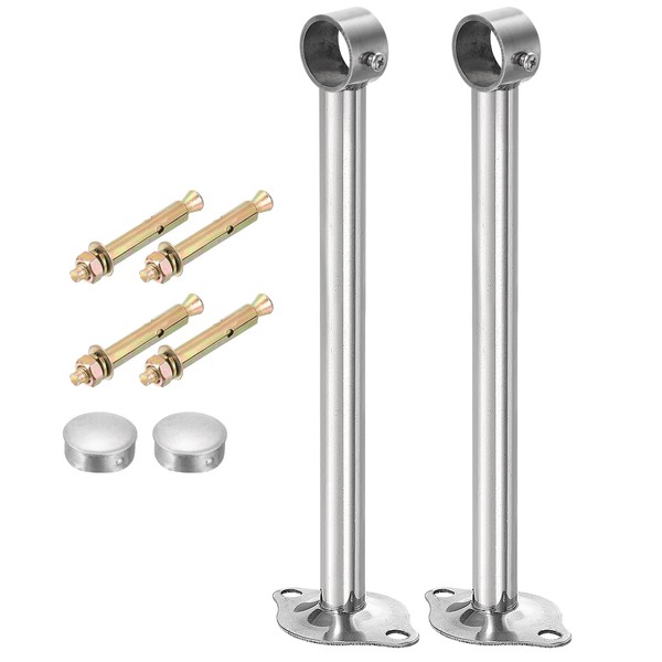 Sourcing Map 2 Pcs Ceiling Mount Curtain Rod Bracket, Fit