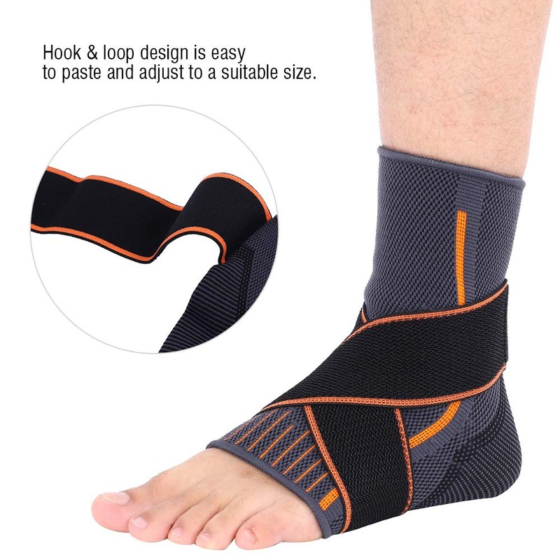 Keenso Ankle Support Brace, Compression Breathable Foot Elastic Protective Belt