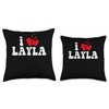 I Love Layla Funny Valentines Day Heart Love Women Layla