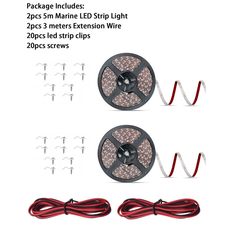 Seaponer Pontoon Boat Light, Marine Led Light Strip for Duck