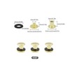 MABAHON 45 Set Leather Rivets Chicago Button Binding Screws Metal