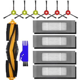 KGC Pack of 12 Replacement Parts Accessories for Ecovacs Deebot Ozmo 950 920 N8 /N8 Pro /N8 Pro+ / T8 /T8+/ T8 AIVI /T8 Max /T9 /T9+ Yedi 2 Hybrid/Vac Hybrid/Vac Station