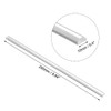 sourcing map 10mmx5mmx250mm Transparent Clear Solid Acrylic Semicircle Rod PMMA