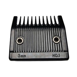 BarberBro Classic No.1 Clipper Guard, 3mm, Black with Metal Clamps, Compatible with Wahl Clippers