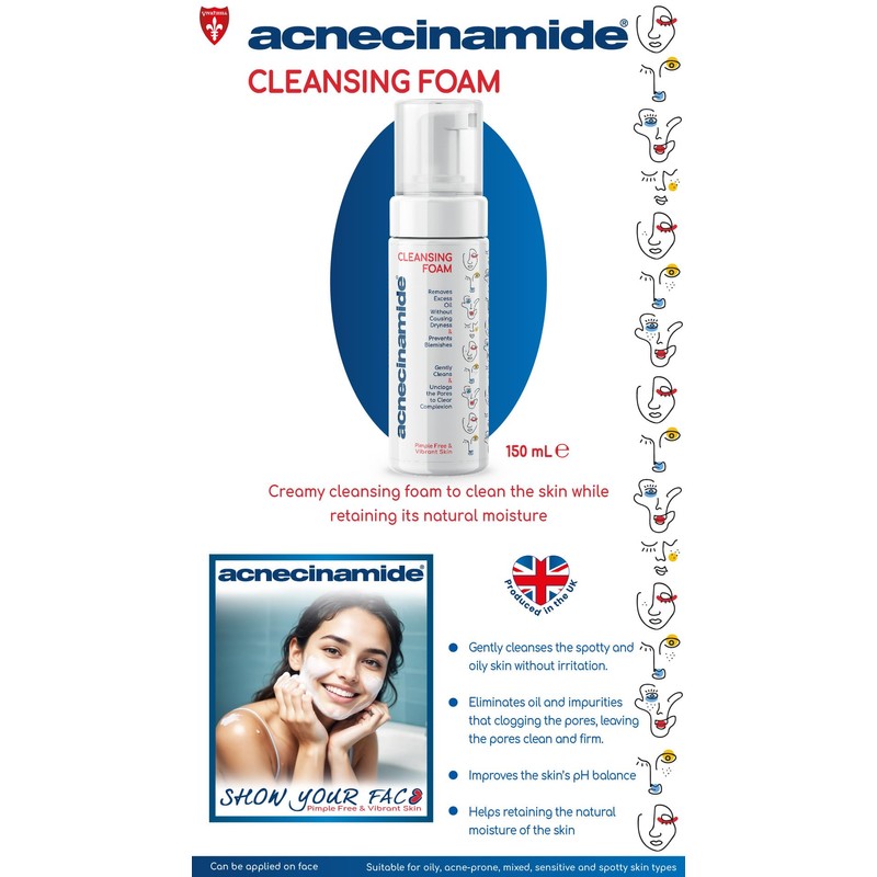 Acnecinamide Sensitive Foam Cleanser 94841