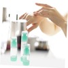 Outanaya 3pcs Vacuum Lotion Bottle Travel Containers for Cosmetics Shampoo