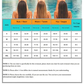 Yutdeng Swimwear Women's Bikini Set Crossover Push-Up Bikini Top with Shoulder Strap Wide Underbust Band Swimwear Printed Pleated Bikini Bottoms High Waist Swimsuits Chic, blue